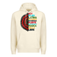 Sandshell hispanic heritage month hand fan Premium Hoodie - BundleAndBundleShop