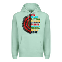 Seafoam hispanic heritage month hand fan Premium Hoodie - BundleAndBundleShop