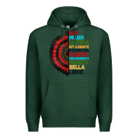 Sports Green hispanic heritage month hand fan Premium Hoodie - BundleAndBundleShop