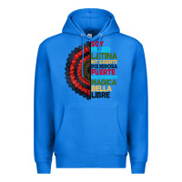 True Royal hispanic heritage month hand fan Premium Hoodie - BundleAndBundleShop