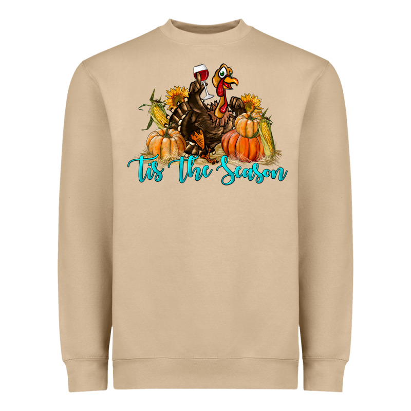 Western Fall Turkey Tis The Season Heavyweight Sweatshirt by LillyAllenDesigns | Teevron