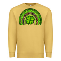 Antique Gold St. Patrick's Day Shamrock Rainbow Premium Sweatshirt - Artiststas