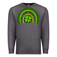 Charcoal Heather St. Patrick's Day Shamrock Rainbow Premium Sweatshirt - Artiststas