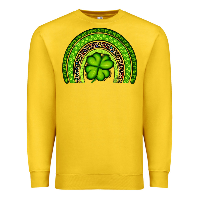St. Patrick's Day Shamrock Rainbow Premium Sweatshirt by Artiststas | Teevron