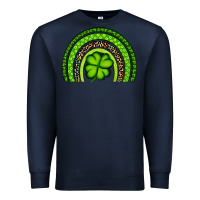 Navy St. Patrick's Day Shamrock Rainbow Premium Sweatshirt - Artiststas