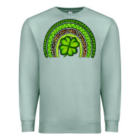 Seafoam St. Patrick's Day Shamrock Rainbow Premium Sweatshirt - Artiststas