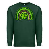 Sports Green St. Patrick's Day Shamrock Rainbow Premium Sweatshirt - Artiststas