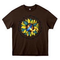 Chocolate Brown down syndrome Heavy Core Tee - Artiststas