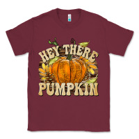 Burgundy Hey There Pumpkin Classic Tee - texasbilliewilder