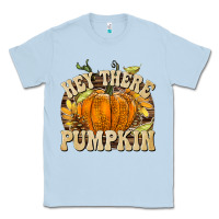 Dusty Blue Hey There Pumpkin Classic Tee - texasbilliewilder