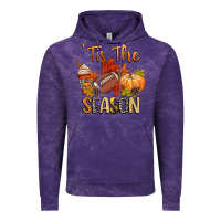 Cloud Purple tis the season football Vintage Hoodie - CowGirlArtShop