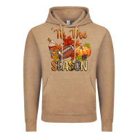 Vintage Coffee tis the season football Vintage Hoodie - CowGirlArtShop