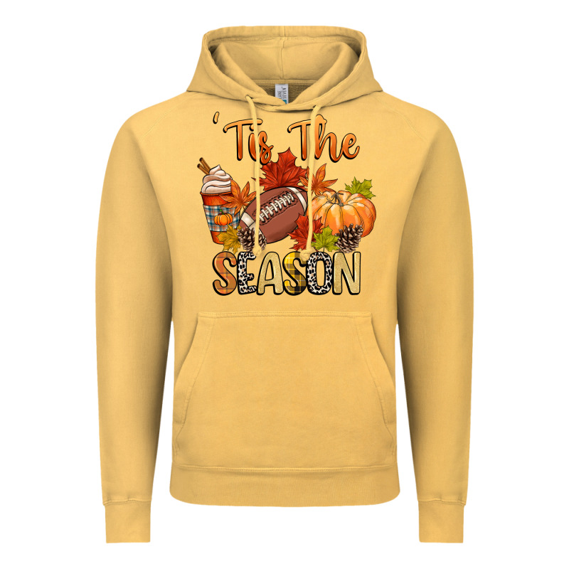 Tis The Season Football Vintage Hoodie by CowGirlArtShop | Teevron