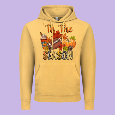 Tis The Season Football Vintage Hoodie Designed By Cowgirlartshop