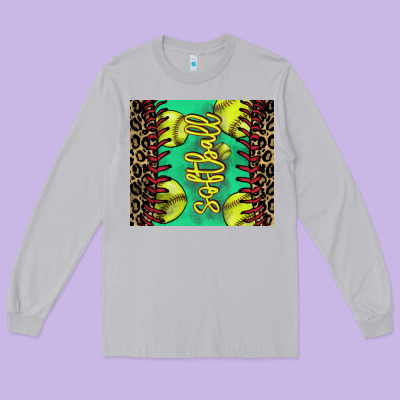 Softball Leopard Tumbler Long Sleeve Tee Designed By Howdyjamesfarm