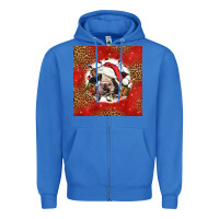 True Royal christmas cow Zipper Hoodie - LillyAllenDesigns
