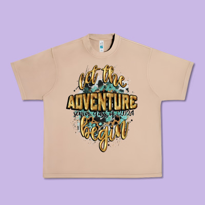 Let The Adventure Begin 2024 Urban Heavy Tee Designed By Cowgirlartshop