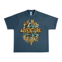 Midnight Navy let the adventure begin 2024 Urban Heavy Tee - CowGirlArtShop