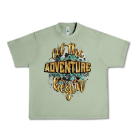 Oil Green let the adventure begin 2024 Urban Heavy Tee - CowGirlArtShop
