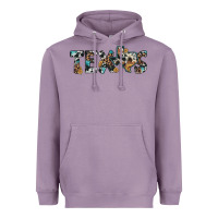 Lavender texas sunflower cowhide leopard texas map Heavyweight Hoodie - Artiststas