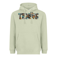 Matcha texas sunflower cowhide leopard texas map Heavyweight Hoodie - Artiststas