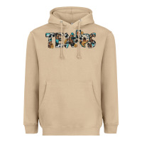 Mushroom texas sunflower cowhide leopard texas map Heavyweight Hoodie - Artiststas