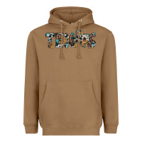 Toasted Coconut texas sunflower cowhide leopard texas map Heavyweight Hoodie - Artiststas