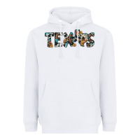 White texas sunflower cowhide leopard texas map Heavyweight Hoodie - Artiststas