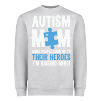 Heather Grey lil autism mom Heavyweight Sweatshirt - CowhideDigitalArt