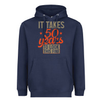 Navy 50 years old 50th birthday gifts for men and women Heavyweight Hoodie - minhPixels