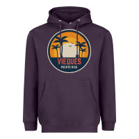 Plum Vieques Puerto Rico Heavyweight Hoodie - minhPixels