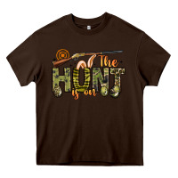 Chocolate Brown the hunt is on Heavy Core Tee - Artiststas