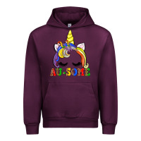 Mauve Wine autism au some  unicorn Urban Hoodie - AdoDesignShop