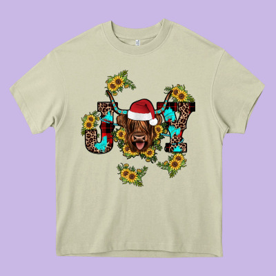 Joy Sunflower Heavy Core Tee Designed By Jahusdesignshop