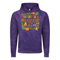 Cloud Purple thankful blessed and kind of a mess Vintage Hoodie - CowGirlArtShop