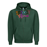 Sports Green spooky mama Zipper Hoodie - SublimationCraftShop
