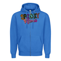 True Royal spooky mama Zipper Hoodie - SublimationCraftShop