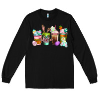 Black Easter coffee cups Easter Day Long Sleeve Tee - CowGirlArtShop