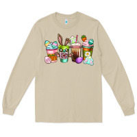 Mushroom Easter coffee cups Easter Day Long Sleeve Tee - CowGirlArtShop