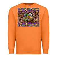 Carrot mardi gras fleur de lis hearts leopard glitter Premium Sweatshirt - Artiststas