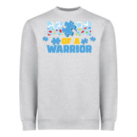 Heather Grey LIL Autism Mom Heavyweight Sweatshirt - CowhideDigitalArt