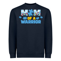 Navy LIL Autism Mom Heavyweight Sweatshirt - CowhideDigitalArt