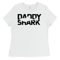 White Daddy Shark Ladies Tee - Bettercallsaul