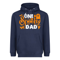 Navy one spooky dad funny cat boo dad halloween costume design t shirt Heavyweight Hoodie - minhPixels