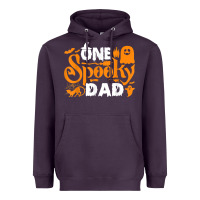 Plum one spooky dad funny cat boo dad halloween costume design t shirt Heavyweight Hoodie - minhPixels