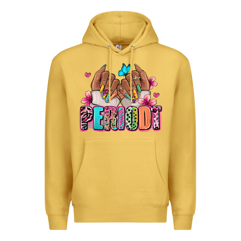 Periodt Afro Woman Nail Art Premium Hoodie by RanaPortraitStore | Teevron