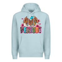 Blue Mist Periodt afro woman nail art Premium Hoodie - RanaPortraitStore