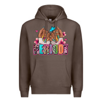 Coffee Periodt afro woman nail art Premium Hoodie - RanaPortraitStore