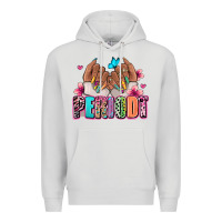 Dove Grey Periodt afro woman nail art Premium Hoodie - RanaPortraitStore