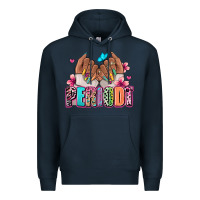 Navy Periodt afro woman nail art Premium Hoodie - RanaPortraitStore